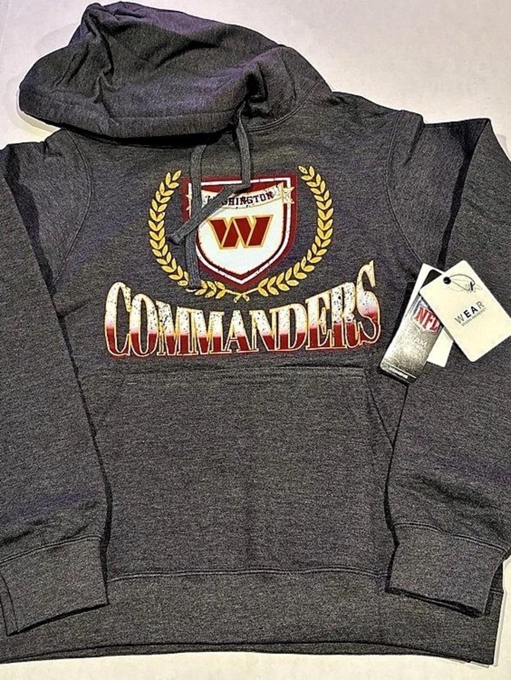 Washington Commanders WEAR by Erin Andrews Womens Fleece Pullover Hoodie Size S